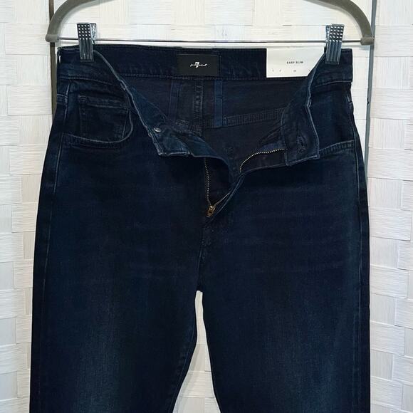 7 For All Mankind Easy Slim Jean In Sunbeam Women’s Size 28 Revolve Denim - Picture 10 of 16